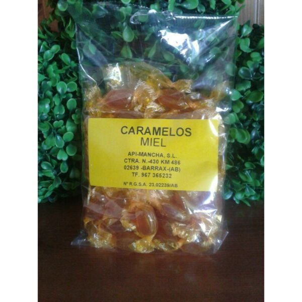 CARAMELOS MIEL, LIMON, EUCALIPTO, ALMENDRA 200 GR) CAJAS DE 15 UNIDADES )