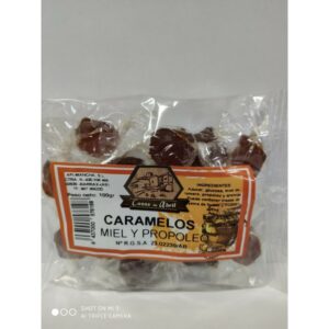 CARAMELOS DE PROPOLEO 100 GRAMOS ( CAJAS DE 25 UNIDADES)